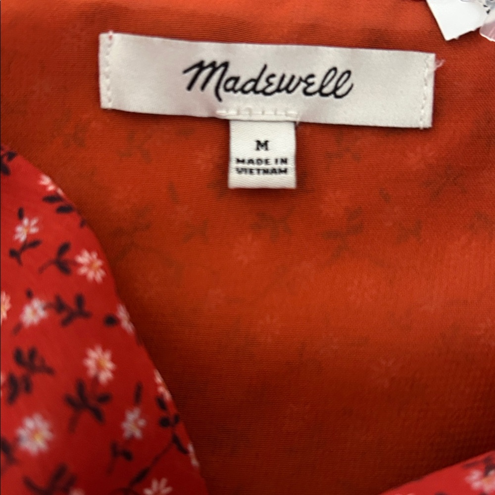 MSRP $80 Madewell Julianne Smocked-Waist Top - Picture 5 of 5